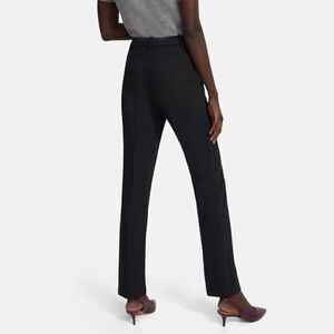 Theory Canton Wool Bi-Stretch Straight Jean - Black